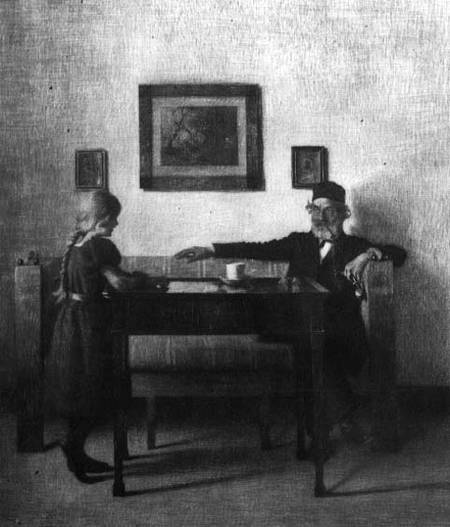 At Grandfather's House van Peter Vilhelm Ilsted