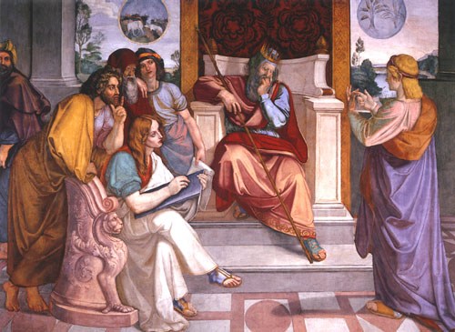 Joseph deutet den Traum des Pharao van Peter von Cornelius