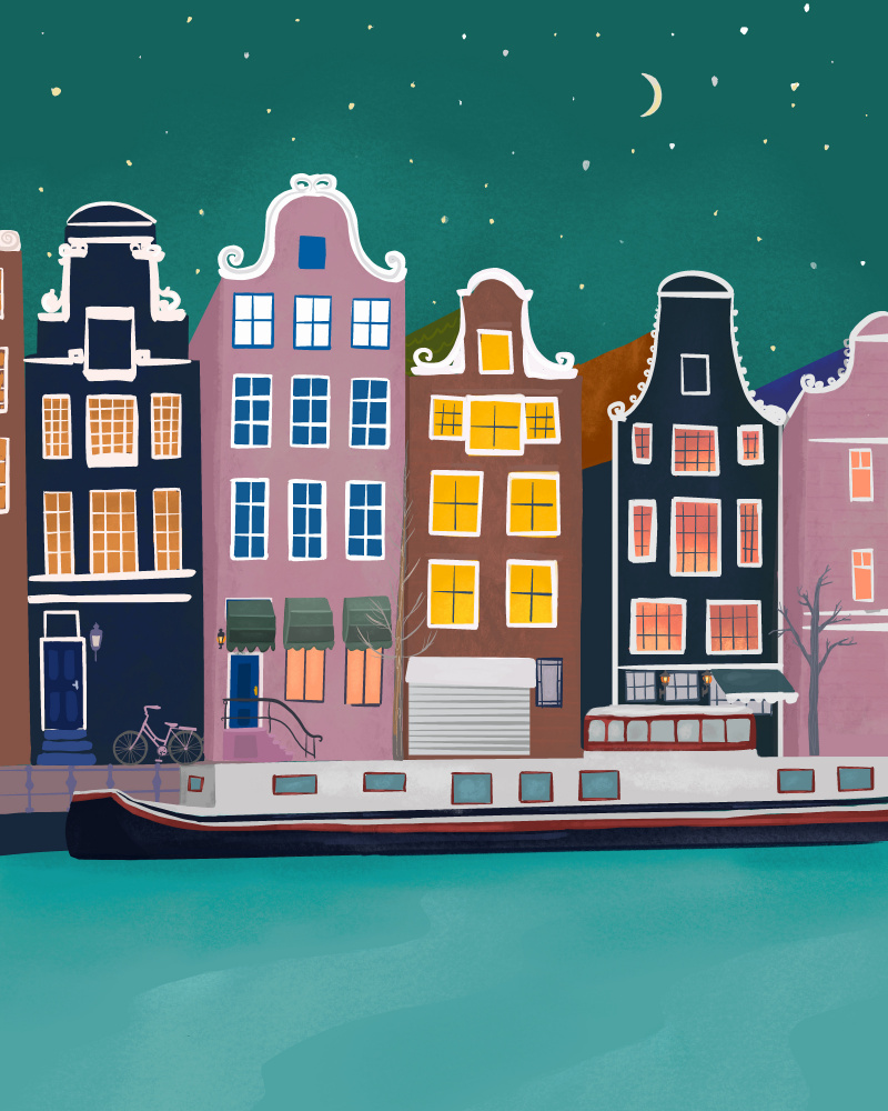 Amsterdam by night van Petra Lizde