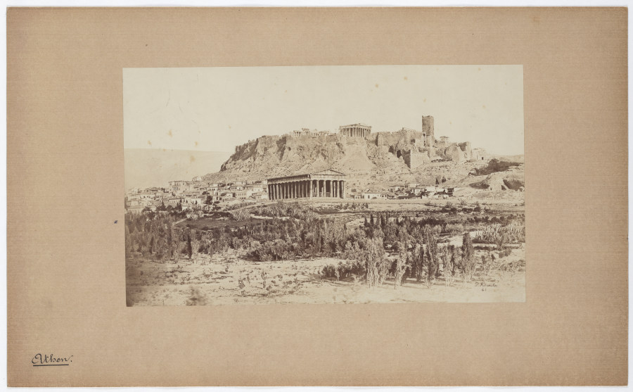 Athens: View of Theseion and Acropolis van Petros Moraites