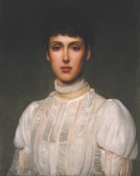 Portrait of a Woman van Philip Hermogenes Calderon