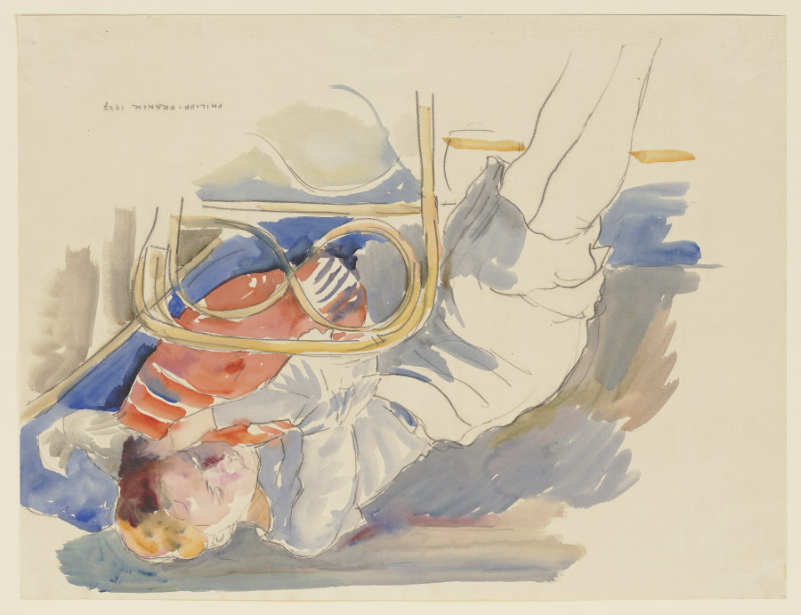 Slumbering woman van Philipp Franck