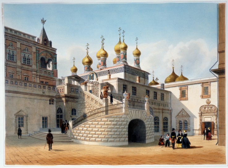 View of the Boyar Platform of the Terem Palace in the Moscow Kremlin van Philippe Benoist