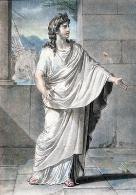 Orestes, costume for 'Andromaque' by Jean Racine, from 'Research on the Costumes and Theatre of All van Philippe Chery