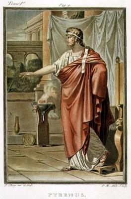 Pyrrhus, costume for 'Andromache' by Jean Racine, from Volume I of 'Research on the Costumes and The van Philippe Chery