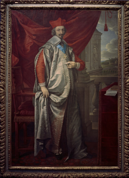 Cardinal Richelieu / Champaigne painting van Philippe de Champaigne