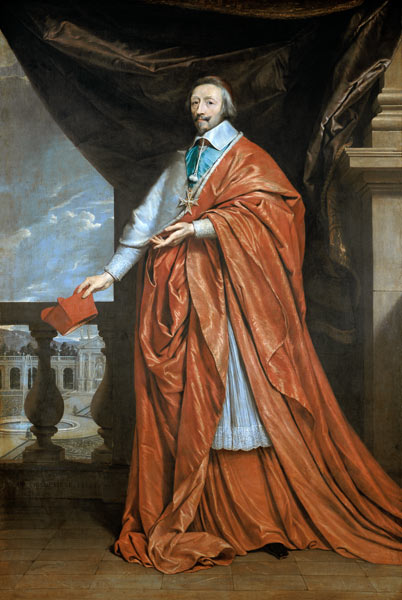Portrait of Armand-Jean du Plessis van Philippe de Champaigne
