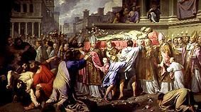 Die Überführung der Körper der hll. Gervais und Protais van Philippe de Champaigne
