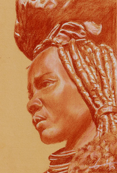 Femme himba van Philippe Flohic