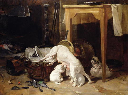 Chacun pour Soi, 1864 (oil on canvas) van Philippe Rousseau