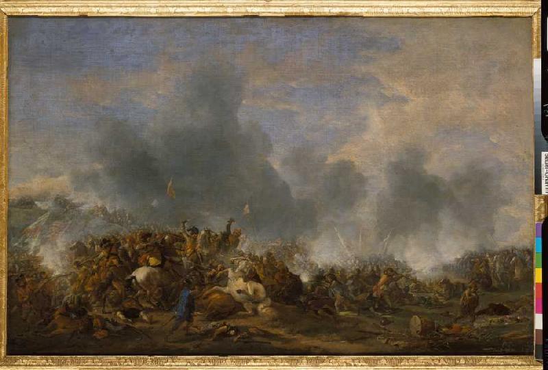 Die Schlacht bei Nördlingen van Philips Wouverman