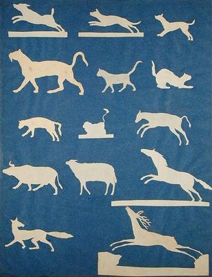 Animals (collage on paper) van Phillip Otto Runge