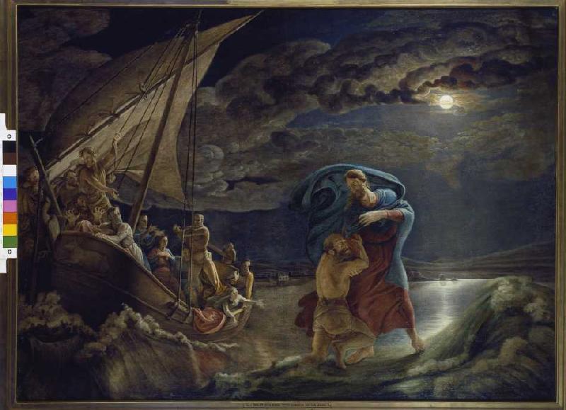 Christus auf dem Meer van Phillip Otto Runge