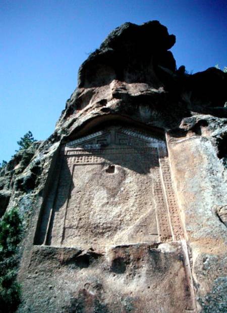 Phrygian rock monument van Phrygian