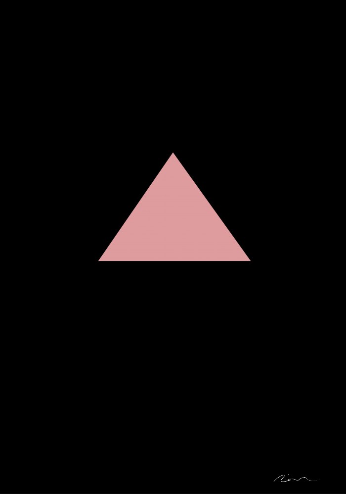 Pink Triangle van Pictufy Studio II