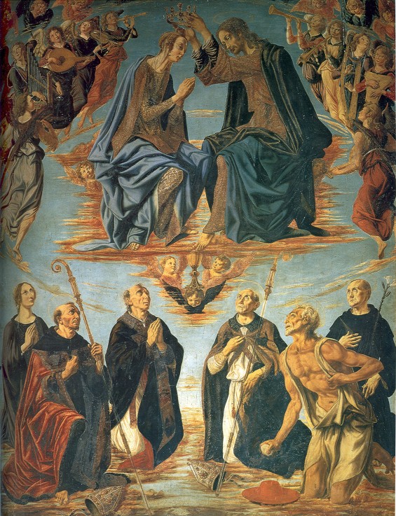 The Coronation of the Virgin van Piero del Pollaiuolo
