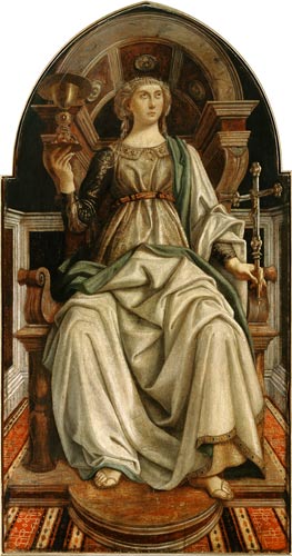 Faith, from a series of panels depicting the Virtues designed for the Council Chamber of the Merchan van Piero del Pollaiuolo