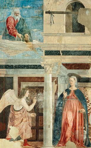Annunciation, from the True Cross Cycle van Piero della Francesca