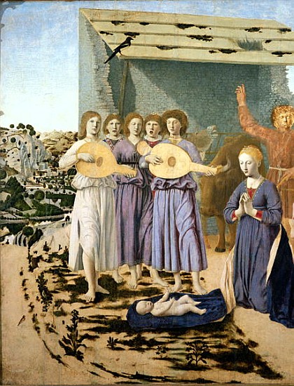 Nativity, 1470-75 (detail of 5240) van Piero della Francesca