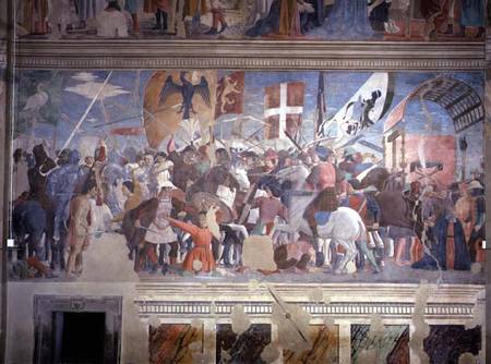 The Victory of Heraclius and the Execution of Chosroes, 628 AD, from the True Cross Cycle van Piero della Francesca