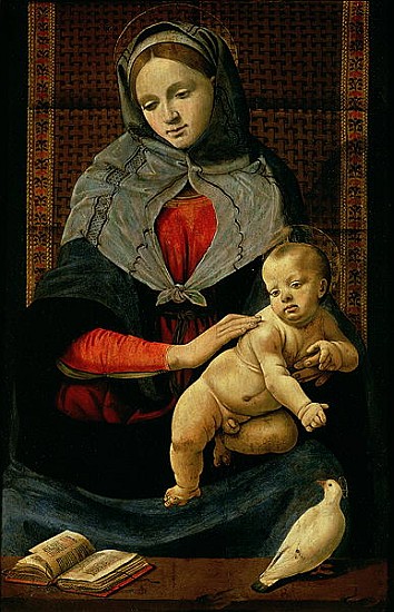 Madonna and Child with a Dove van Piero di Cosimo