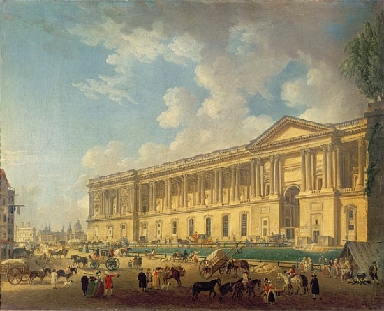 The Colonnade of the Louvre. c.1770 van Pierre Antoine Demachy
