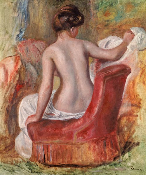 Nude in an Armchair van Pierre-Auguste Renoir