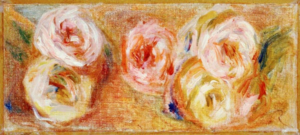 Strewn Roses, c.1915 van Pierre-Auguste Renoir