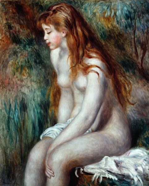Junge Badende van Pierre-Auguste Renoir