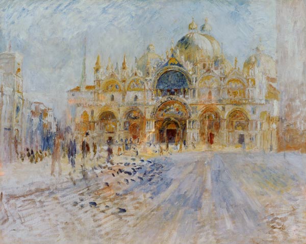 San Marco plein in Venetië van Pierre-Auguste Renoir