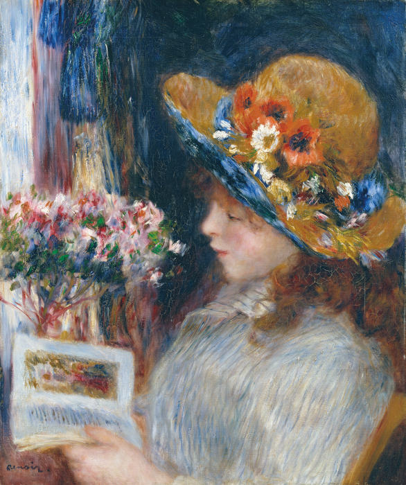 Reading Girl van Pierre-Auguste Renoir