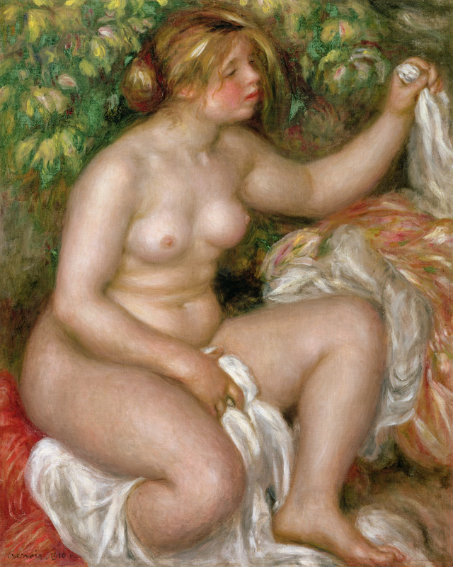 Renoir / Apres le bain / 1910 van Pierre-Auguste Renoir