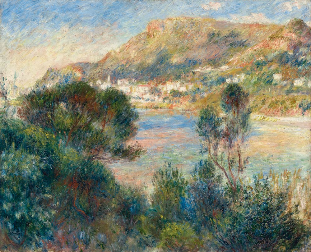 Blick auf Monte Carlo von Cap Martin van Pierre-Auguste Renoir