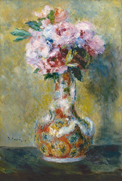 Bouquet in a Vase van Pierre-Auguste Renoir