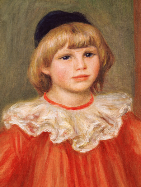 Claude Renoir dressed as a clown - Detail van Pierre-Auguste Renoir