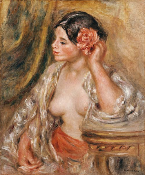 Gabrielle a sa Coiffure van Pierre-Auguste Renoir