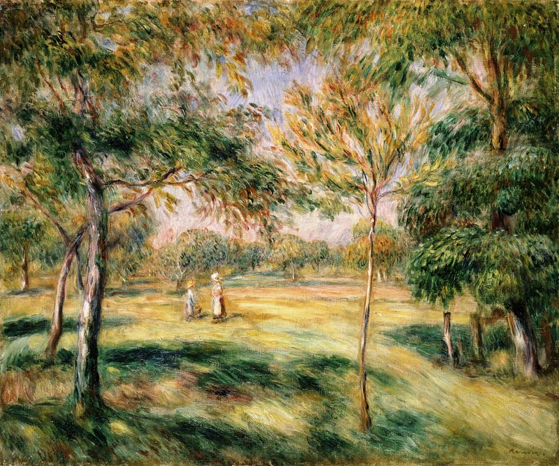 Im Baumgarten van Pierre-Auguste Renoir
