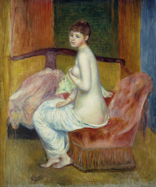 Junger weiblicher Akt, sitzend. van Pierre-Auguste Renoir