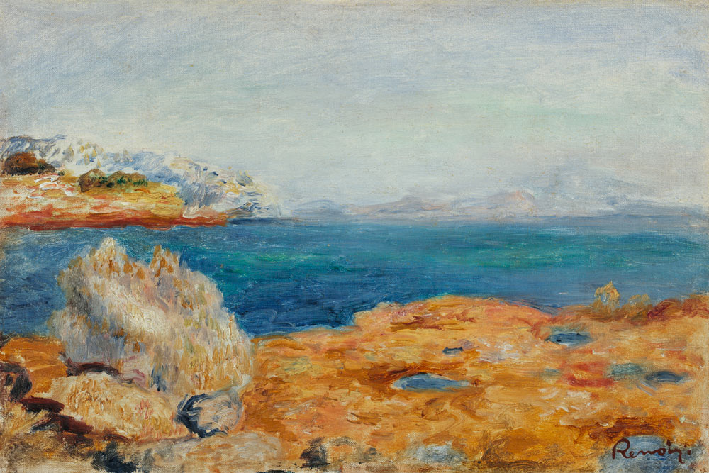 A.Renoir, Küstenlandschaft van Pierre-Auguste Renoir