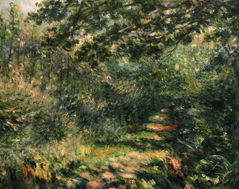 Renoir / Forest path / c.1875 van Pierre-Auguste Renoir