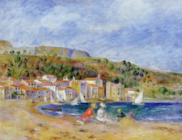 Le Lavandou (oil on canvas) van Pierre-Auguste Renoir
