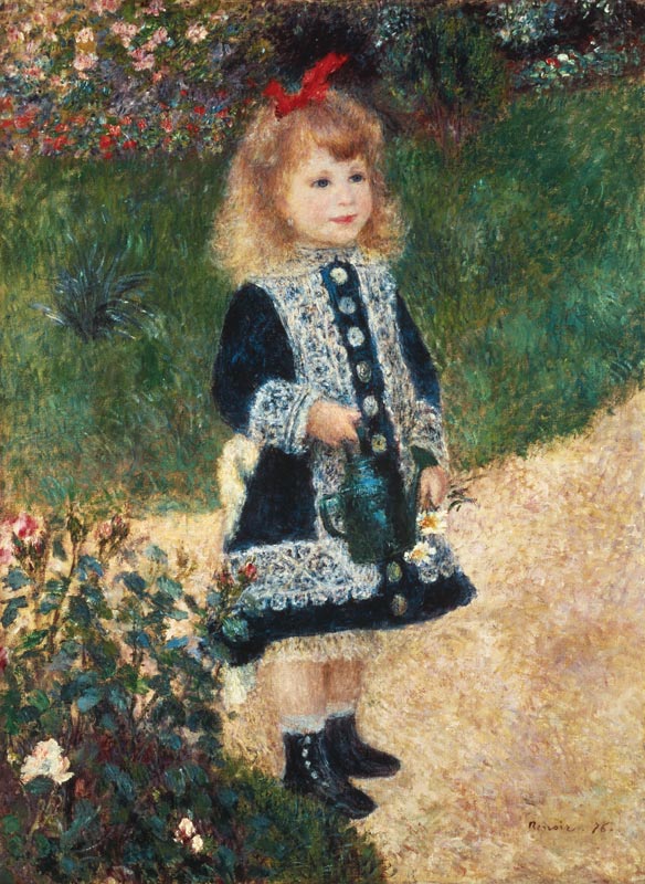 Meisje met gietkannetje van Pierre-Auguste Renoir