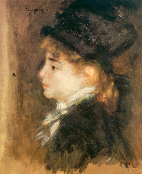 Portrait of a woman, possibly Margot van Pierre-Auguste Renoir