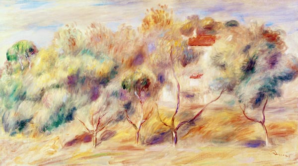 Les Colettes, Cagnes-sur-Mer van Pierre-Auguste Renoir