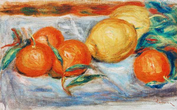 A.Renoir, Stilleben mit Zitrusfrüchten van Pierre-Auguste Renoir