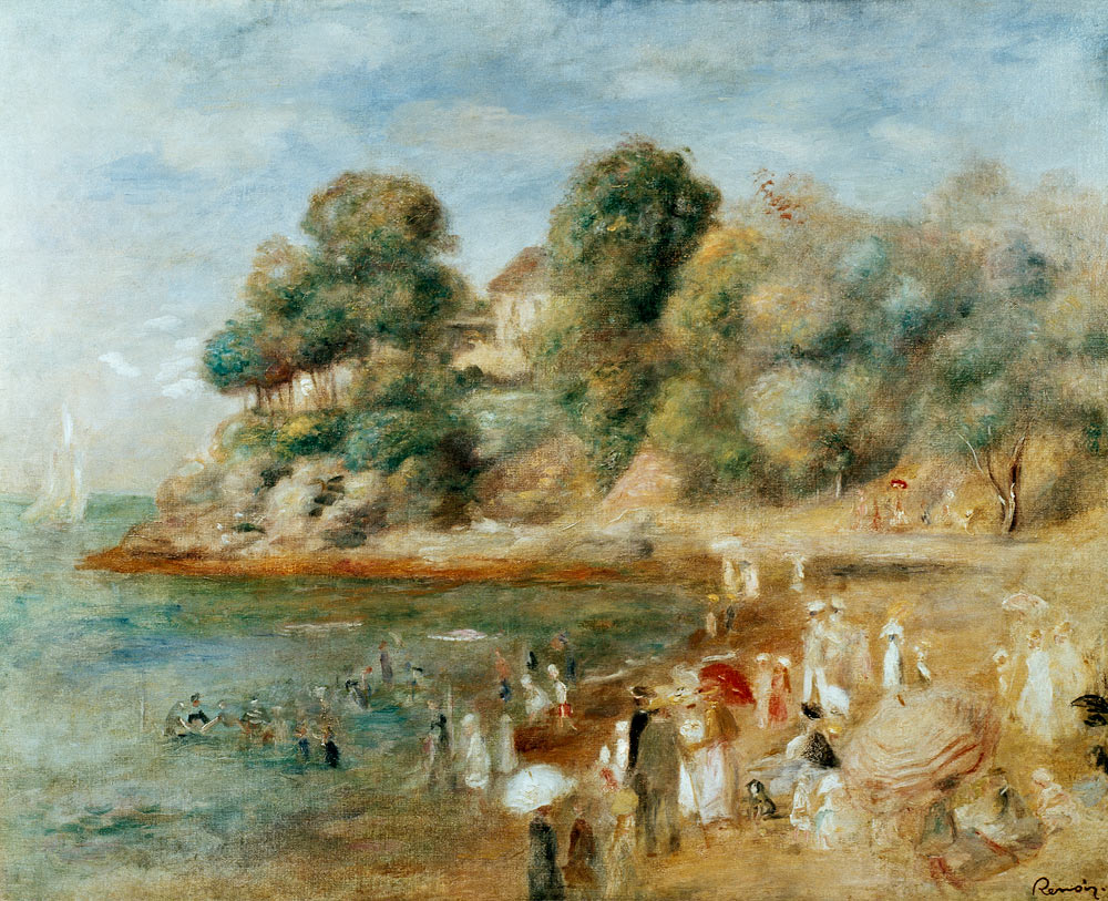 Strand bei Pornic van Pierre-Auguste Renoir
