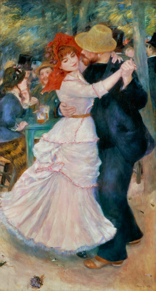 Dans in Bougival van Pierre-Auguste Renoir