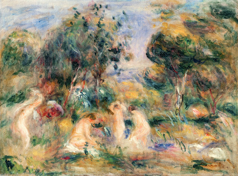 Die Badenden van Pierre-Auguste Renoir