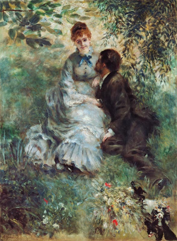 Das Liebespaar van Pierre-Auguste Renoir