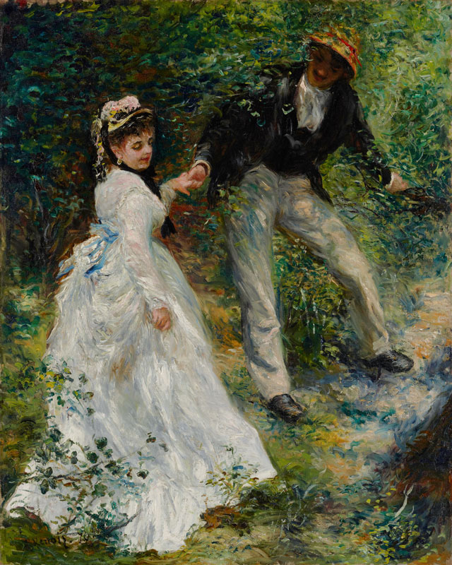 Auguste Renoir / The Promenade / 1870 van Pierre-Auguste Renoir